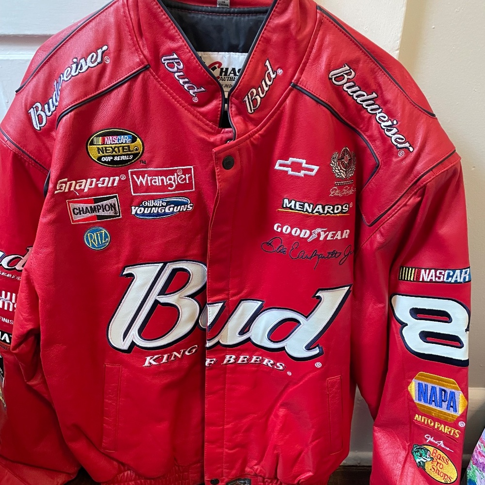 Bud racing leather jacket